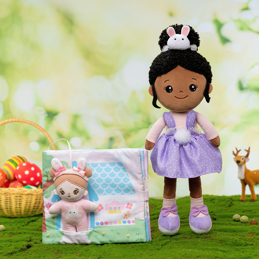 Poupée en peluche personnalisée Lapin de Pâques Fille