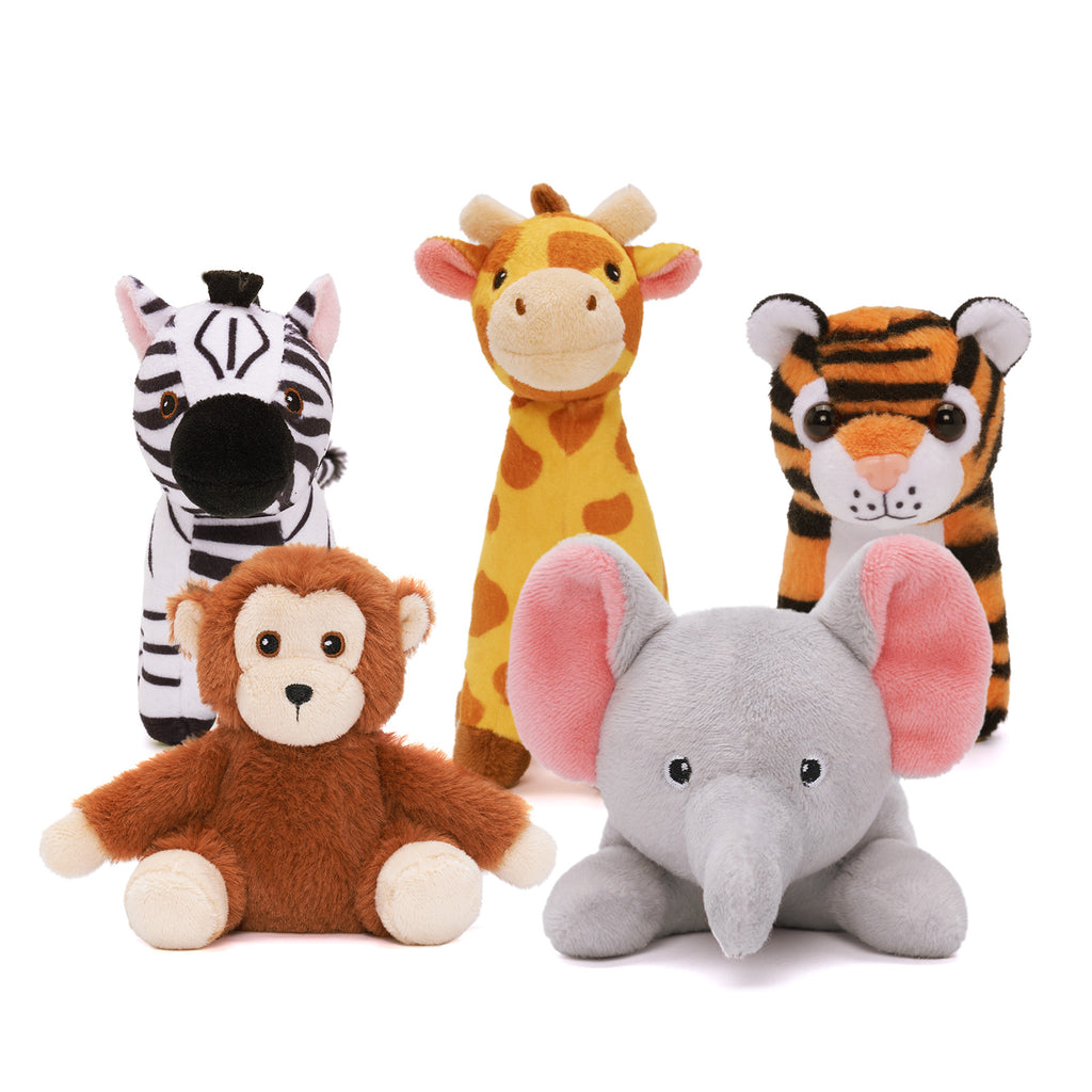 Ensemble zoo en peluche personnalisé, adapté aux enfants de 6 mois et plus