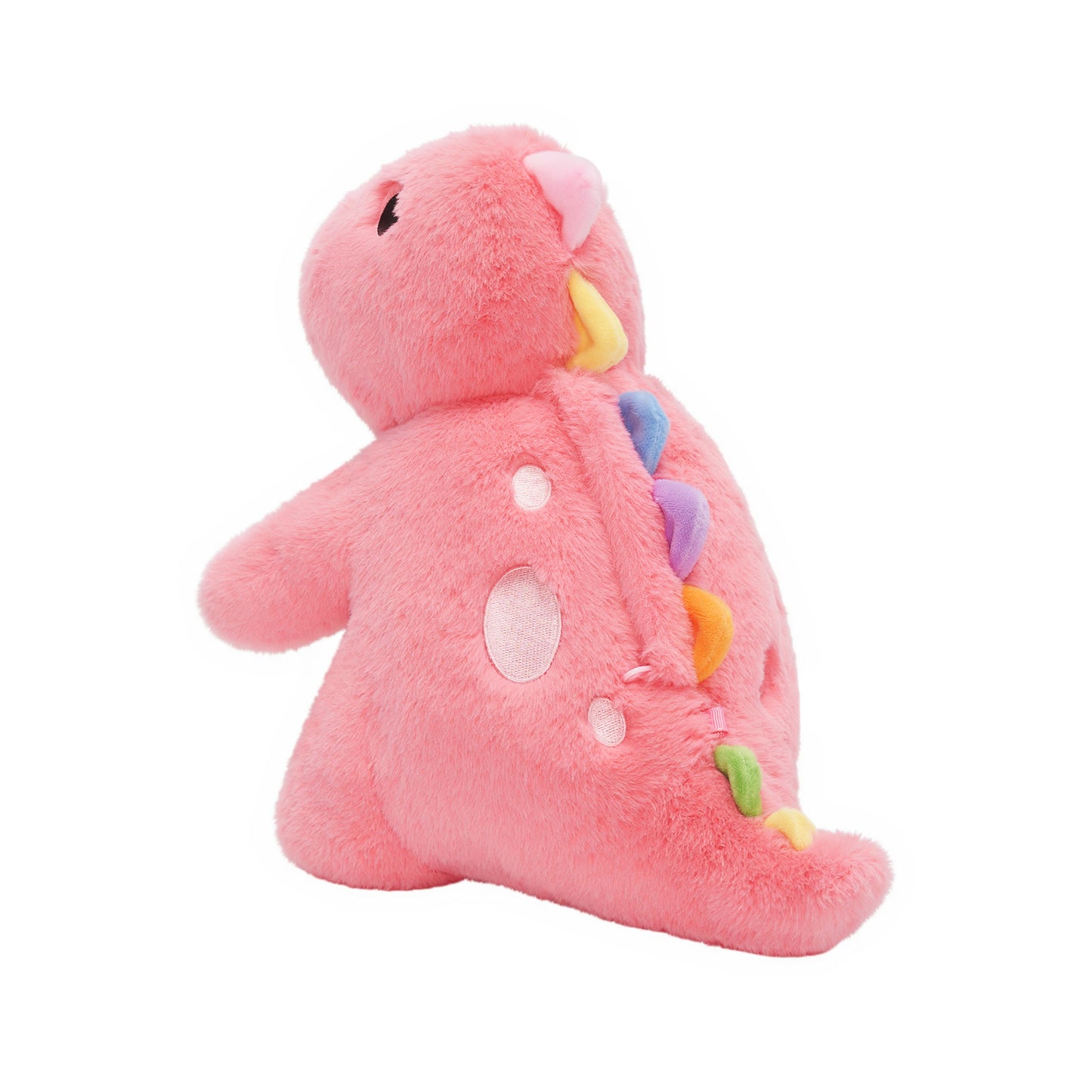 Peluche de la Famille des Dinosaures avec 4 Bébés Dinosaures,Comme Sac à Bandoulière