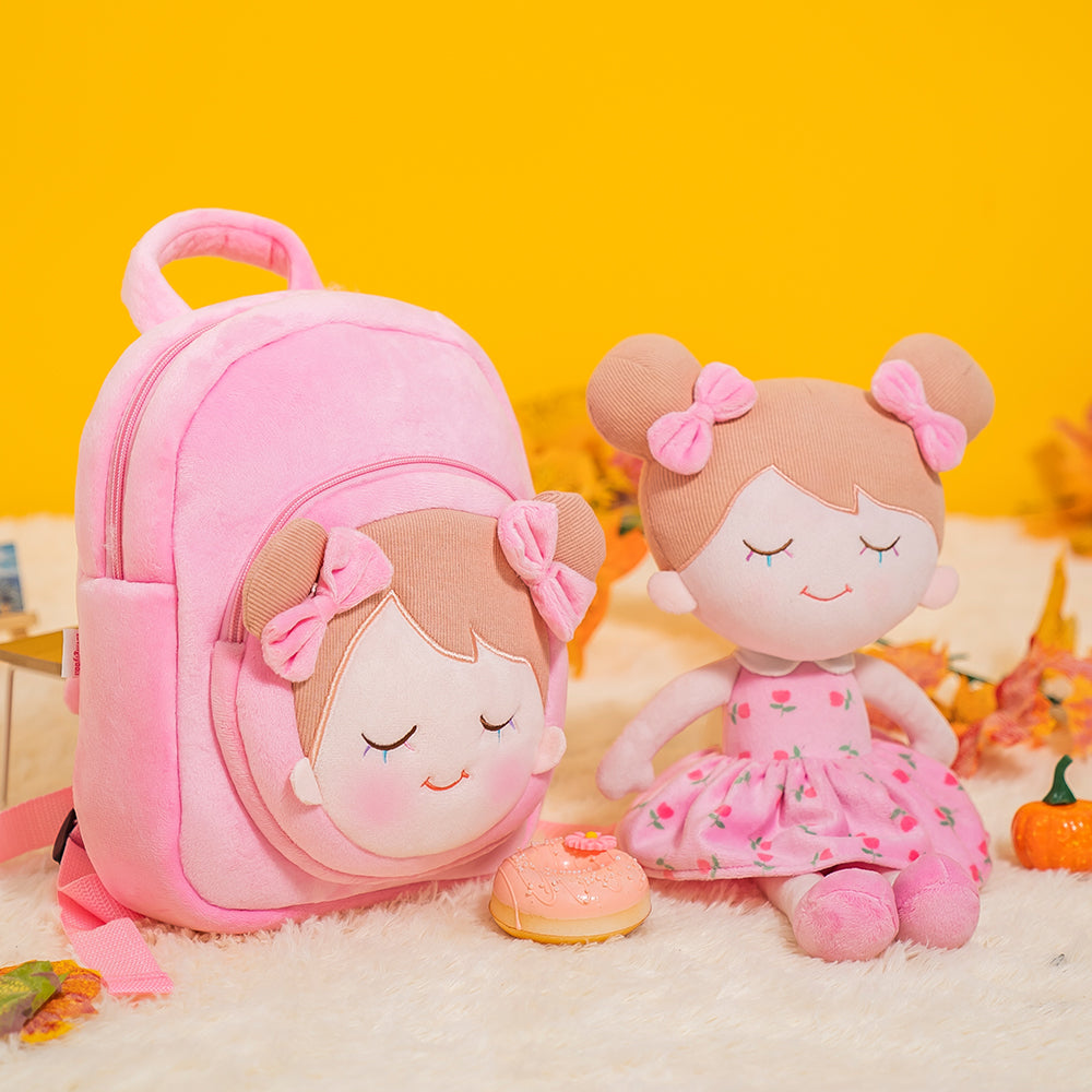 Personnalisée Sac à Dos en Peluche Rose