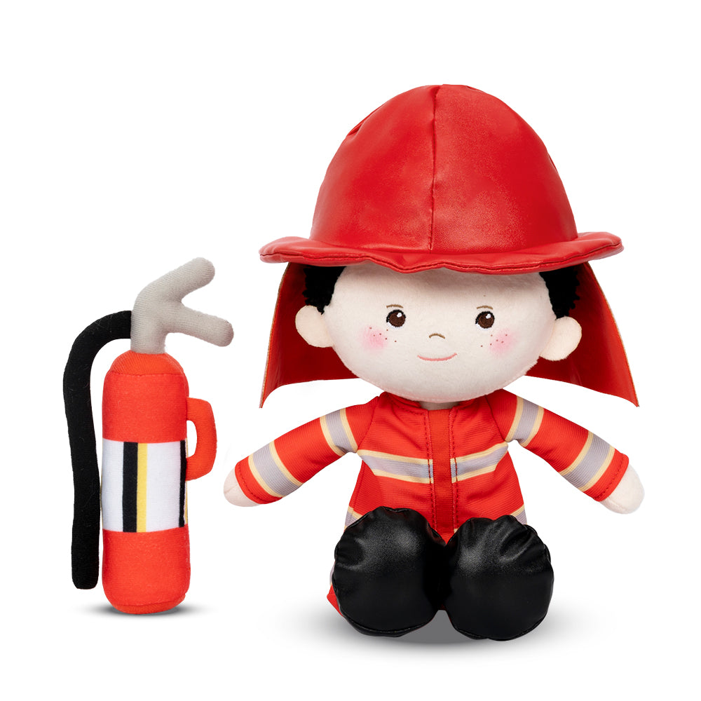 Personnalisée Poupée en Peluche pour Garçonk de Pompier