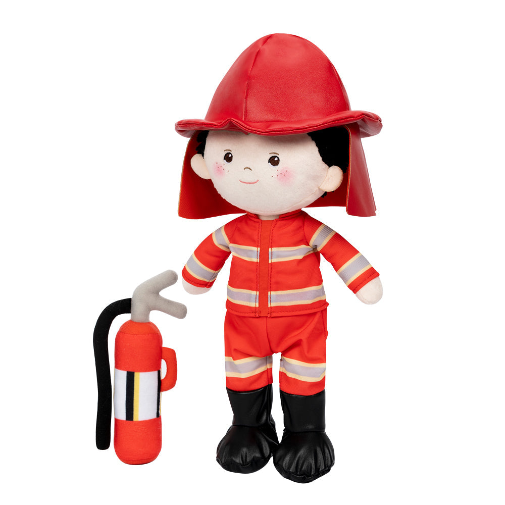 Personnalisée Poupée en Peluche pour Garçonk de Pompier
