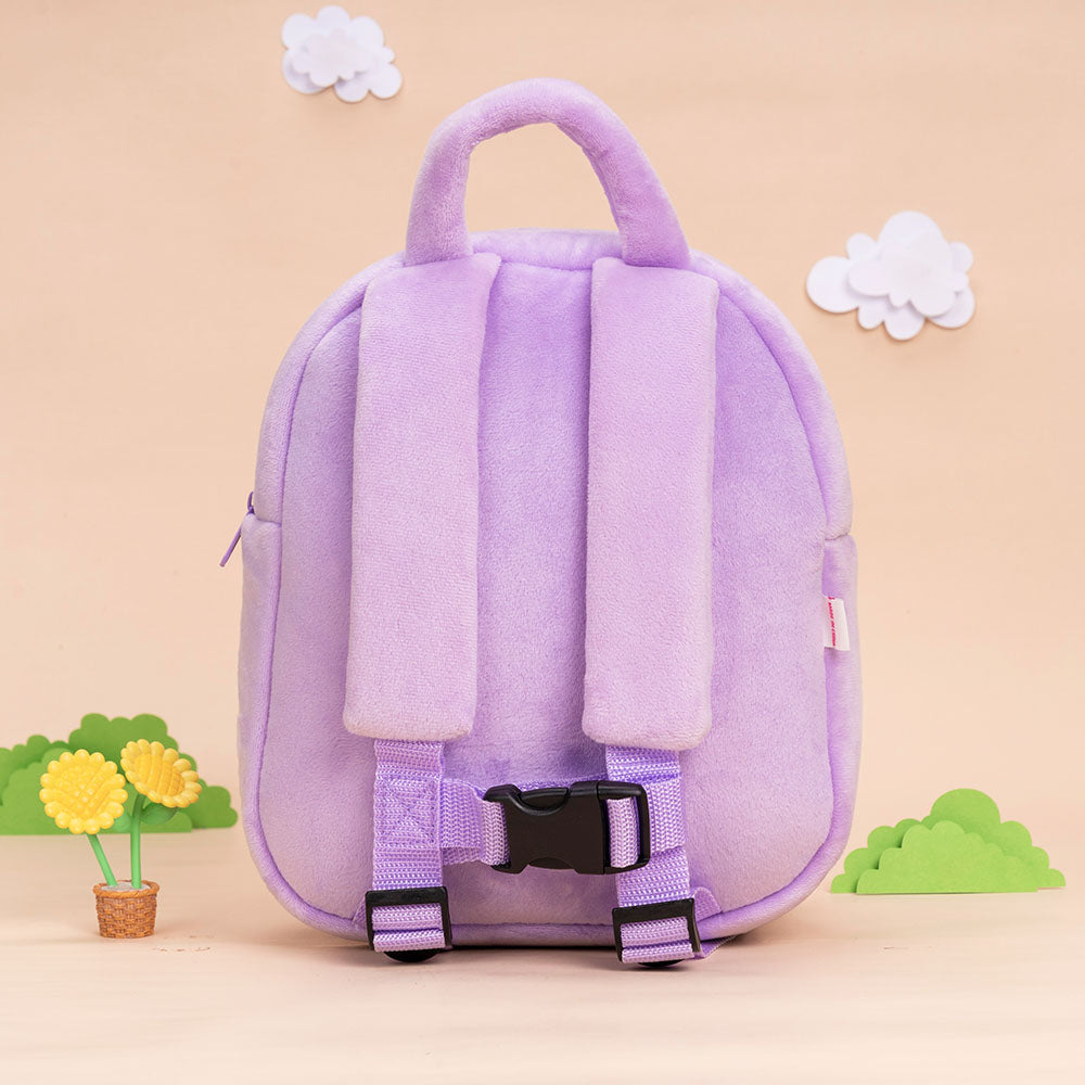 Teint Foncé Personnalisée Sac à Dos en Peluche Violet Dora