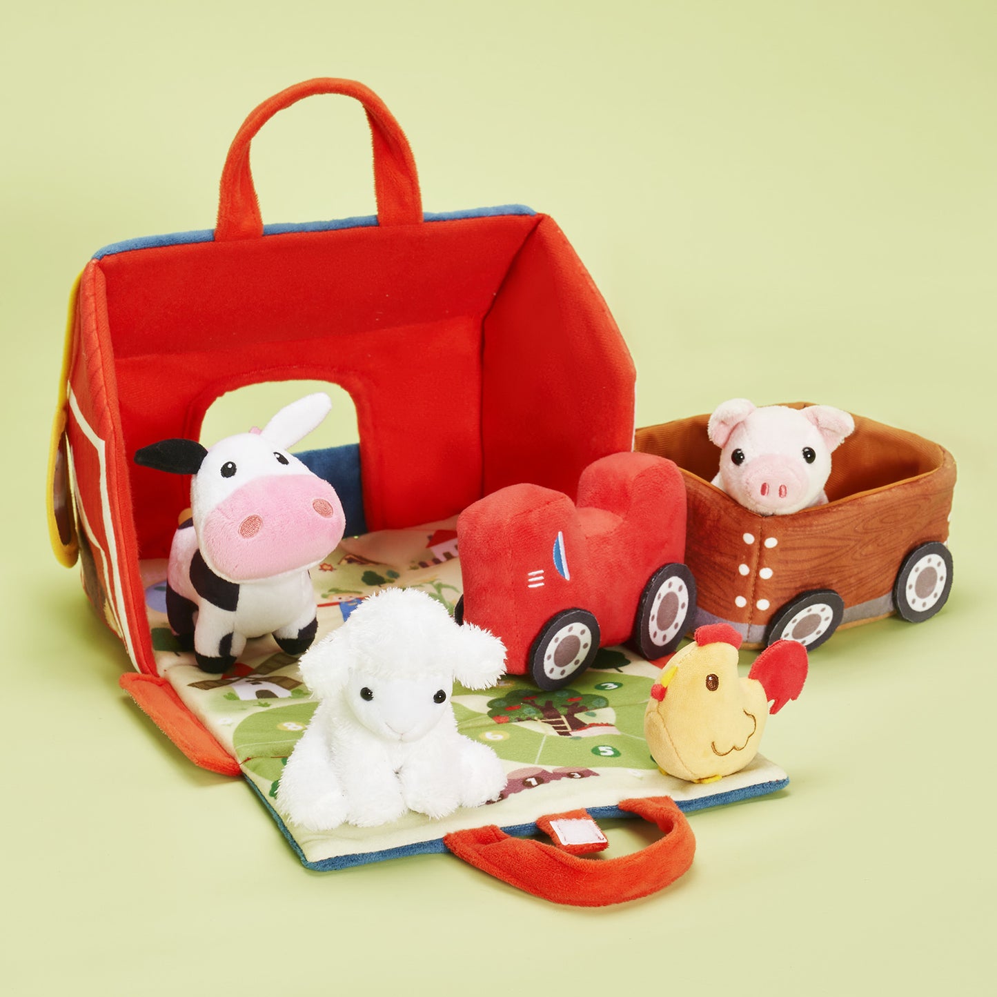 Ensemble de Jouets en Peluche Personnalisé Pour Bébé, Première Ferme D'animaux