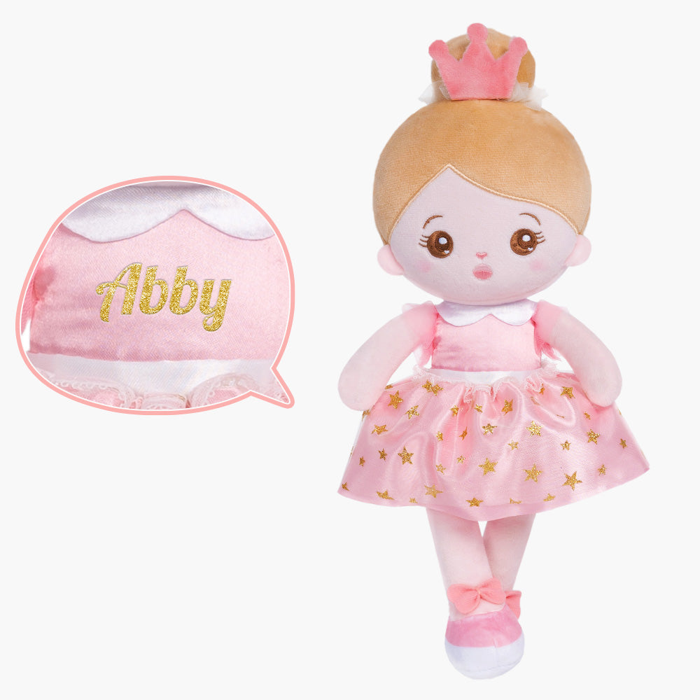 Personnalisée Poupée en Peluche avec Yeux Ouverts de Princesse Rose