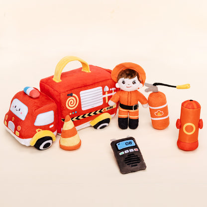 Personnalisée Premier Ensemble de Jouet Sonore en Peluche de Voiture pour Bébé