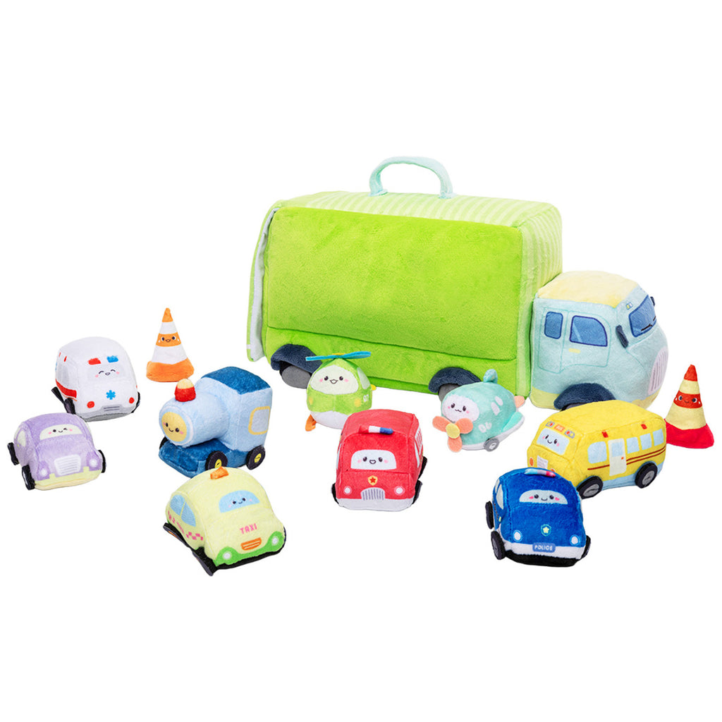 Personnalisée Premier Ensemble de Jouet Sonore en Peluche de Voiture pour Bébé