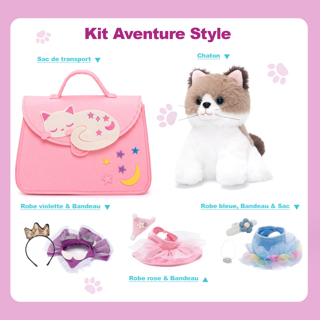 Ensemble de jeu pour habiller les chatons