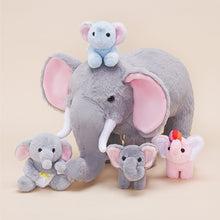 Charger l&#39;image dans la galerie, Ensemble de jouets en peluche de la famille des éléphants