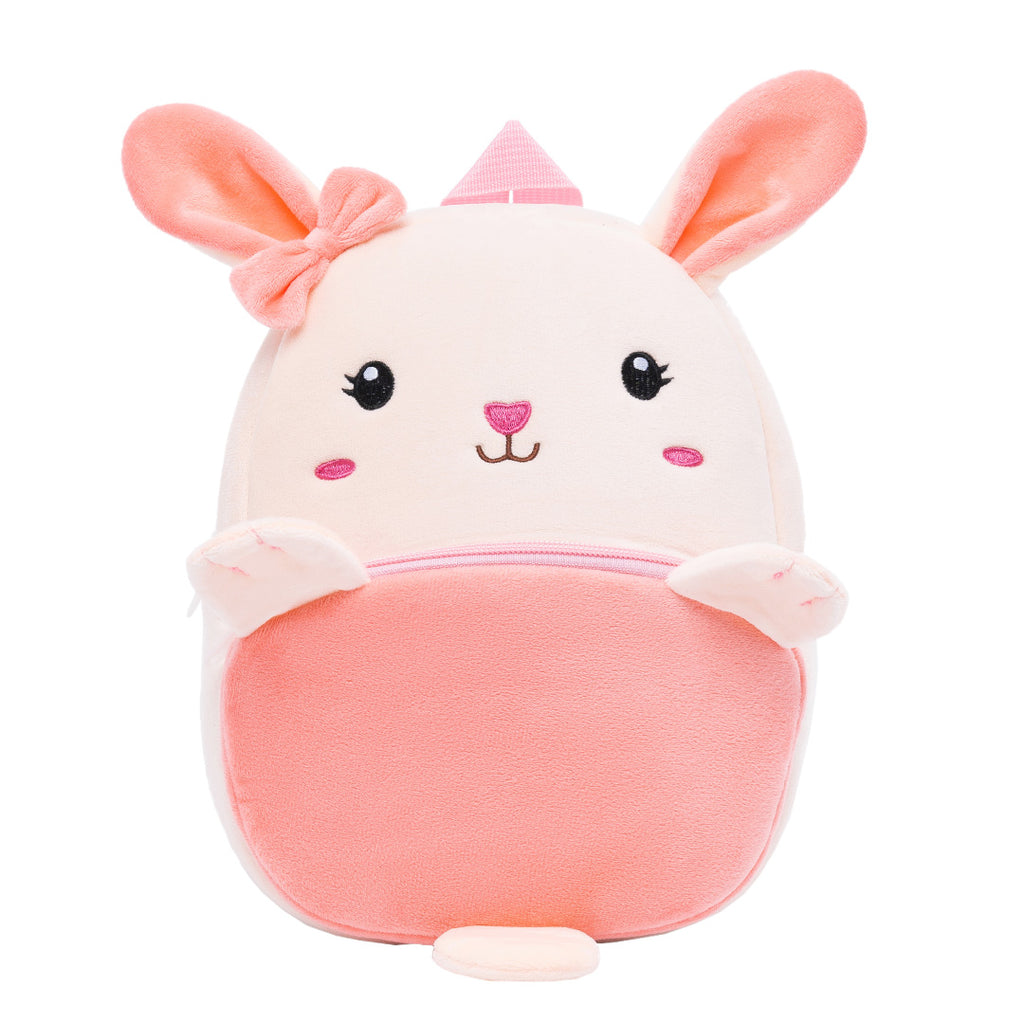 Personnalisé Sac à Dos en Peluche Lapin Rose