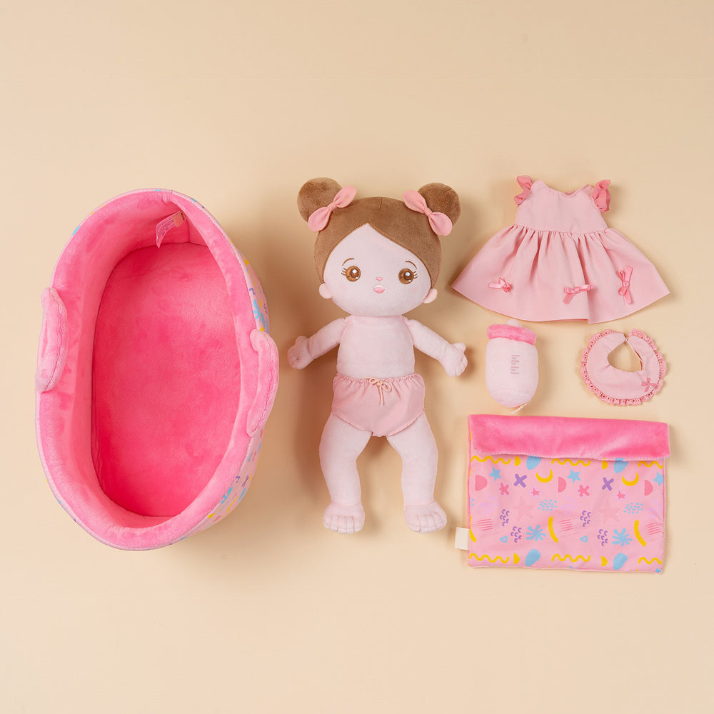 Mini Personnalisée Poupée en Peluche & Ensemble-cadeau