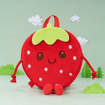 Personnalisée Sac à Dos en Peluche de Fraise