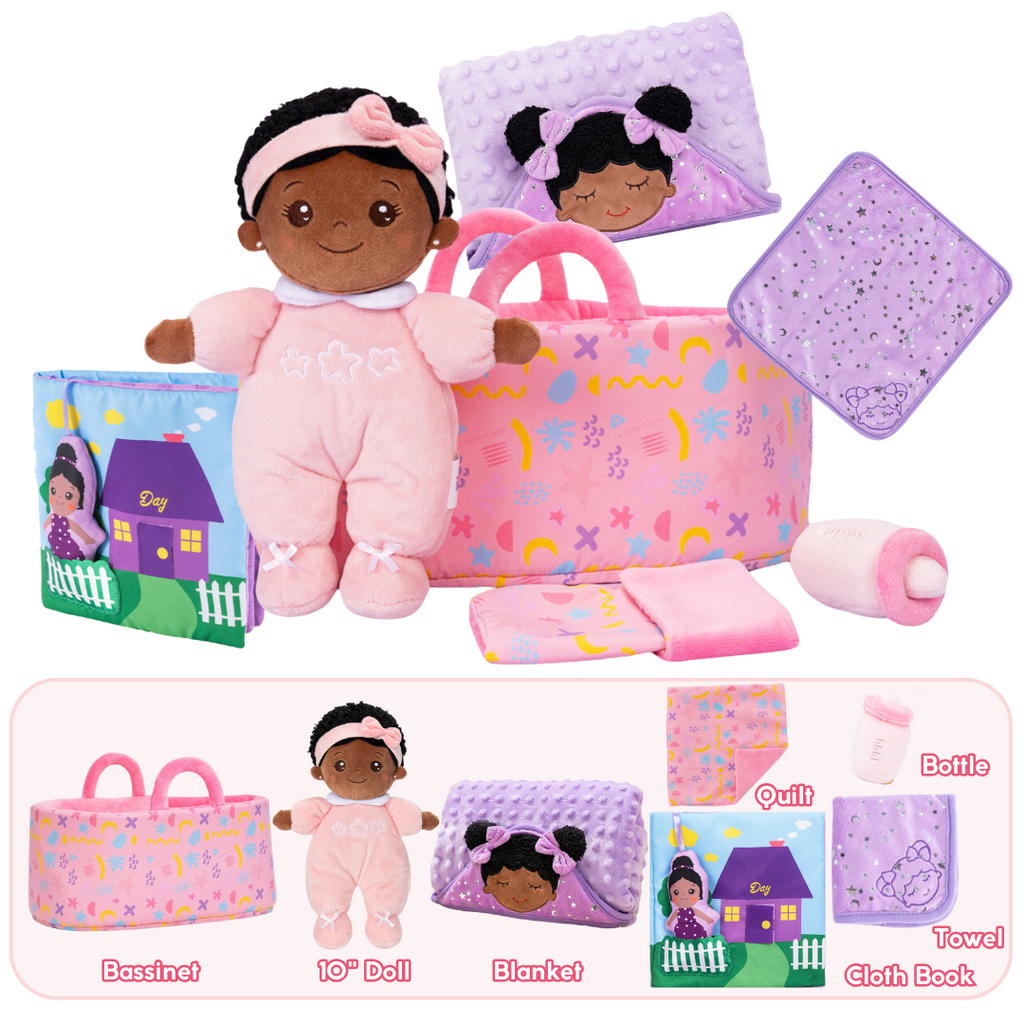 Poupée bébé en peluche personnalisée de 25 cm
