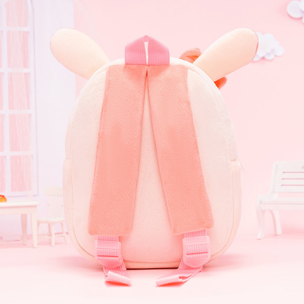 Personnalisé Sac à Dos en Peluche Lapin Rose