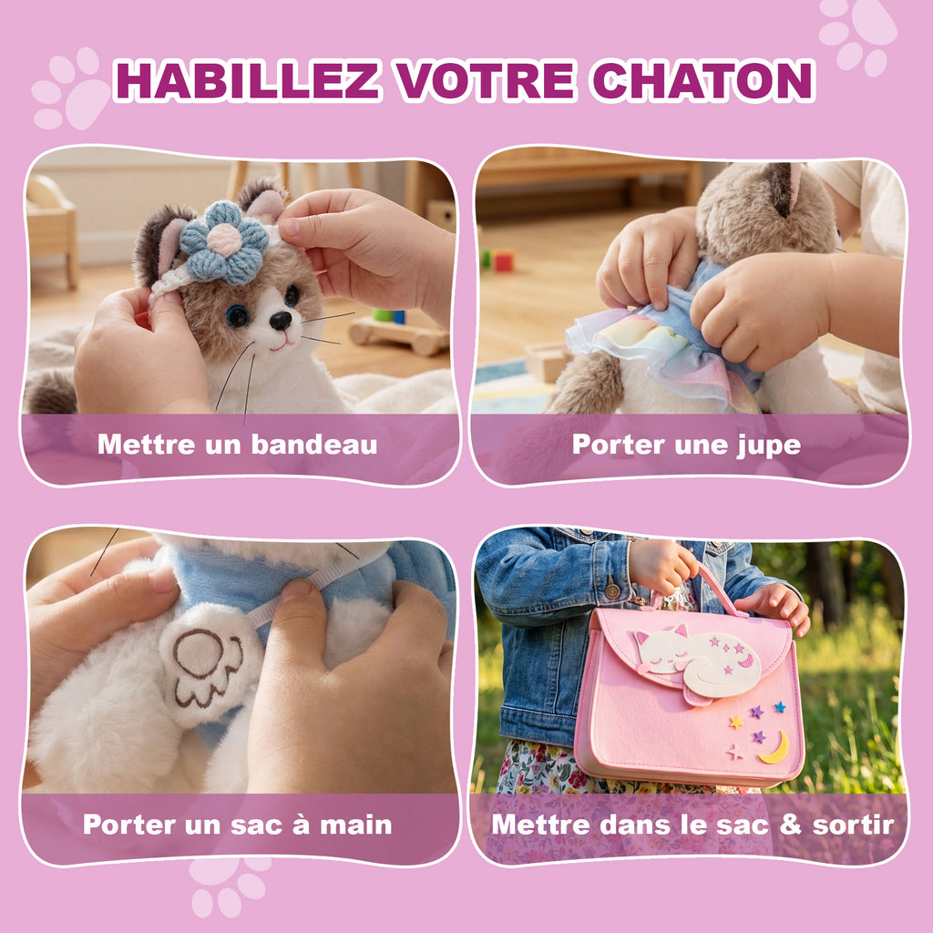 Ensemble de jeu pour habiller les chatons