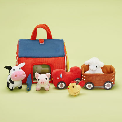 Ensemble de Jouets en Peluche Personnalisé Pour Bébé, Première Ferme D'animaux