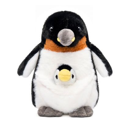 Ensemble Peluche Pingouin Maman & Bébé (Compagnon Doux 2-en-1)