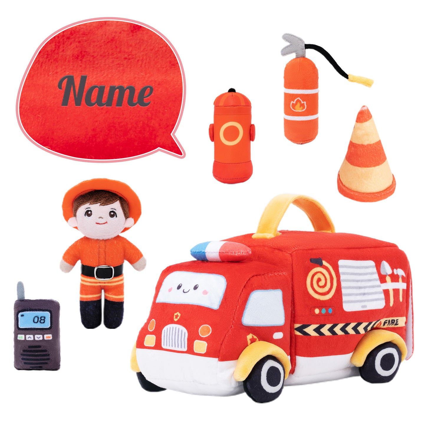 Personnalisée Premier Ensemble de Jouet Sonore en Peluche de Voiture pour Bébé