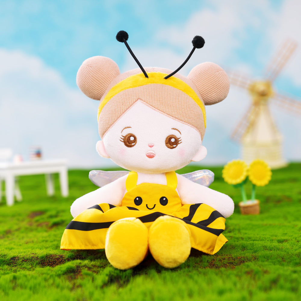 Personnalisée Poupée en Peluche avec Yeux Ouverts D'abeille