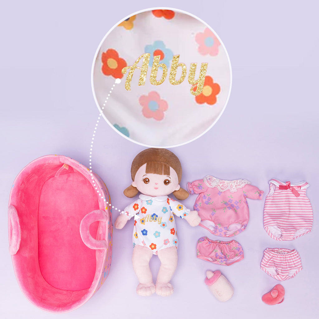 Poupée Bébé Personnalisée [Ensemble de Berceau en Option]