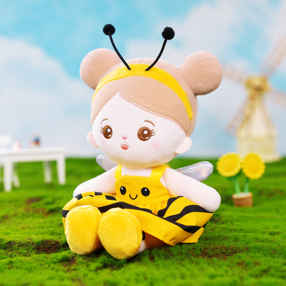 Personnalisée Poupée en Peluche avec Yeux Ouverts D'abeille