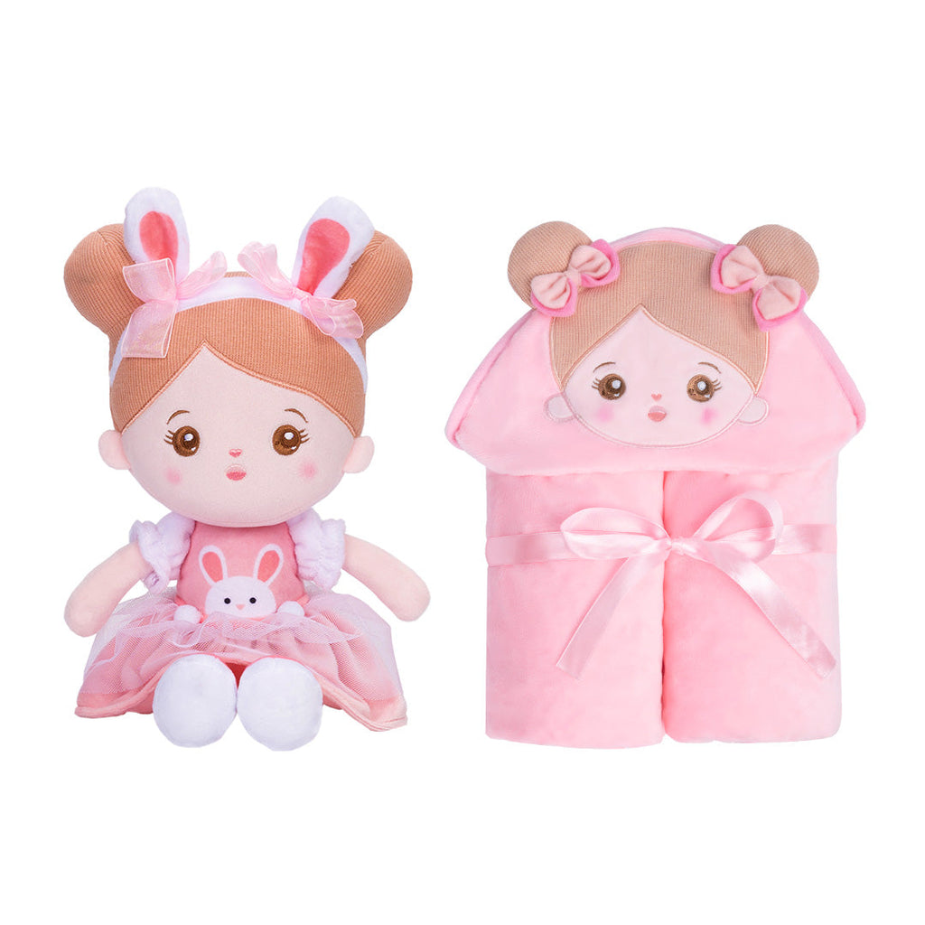 Poupée personnalisée et couverture bébé douce de 89 cm (35 pouces)
