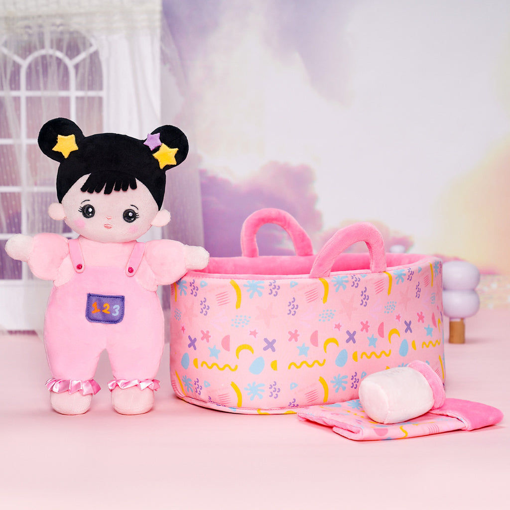 Poupée Bébé Personnalisée [Ensemble de Berceau en Option]