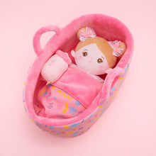 Charger l'image dans la galerie, Mini Rose Personnalisée Poupée en Peluche avec Yeux Ouverts &amp; Ensemble-cadeau