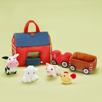 Ensemble de Jouets en Peluche Personnalisé Pour Bébé, Première Ferme D'animaux