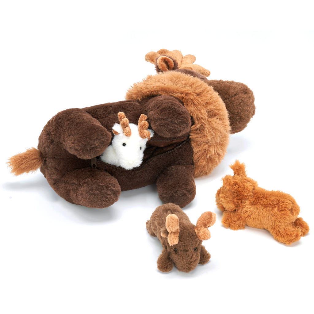 Peluches famille d'orignaux – Cadeau idéal pour garçons et filles