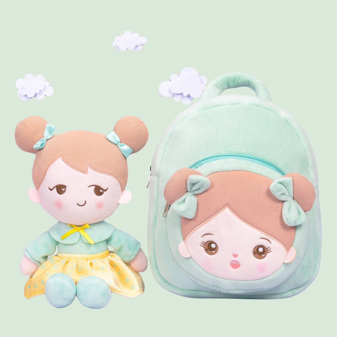 OUOZZZ Ensemble poupée personnalisée + sac à dos