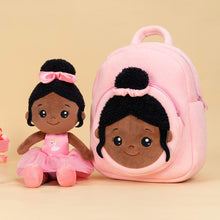 Charger l'image dans la galerie, OUOZZZ OUOZZZ Personalized Doll + Backpack Bundle Deep Pink Nevaeh / With Backpack