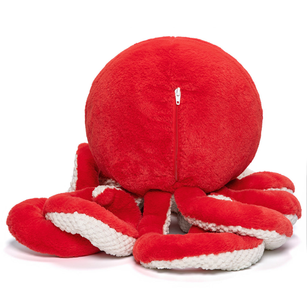 Peluche pieuvre avec 4 bébés pieuvres à l'intérieur