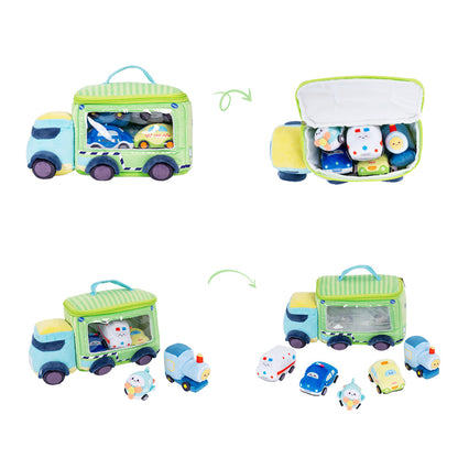 Personnalisée Premier Ensemble de Jouet Sonore en Peluche de Voiture pour Bébé