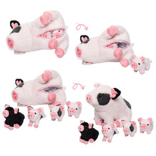 Charger l&#39;image dans la galerie, Peluche de La Famille des Cochons Tachetés, Qui Contient 4 Adorables Porcelets en Peluche