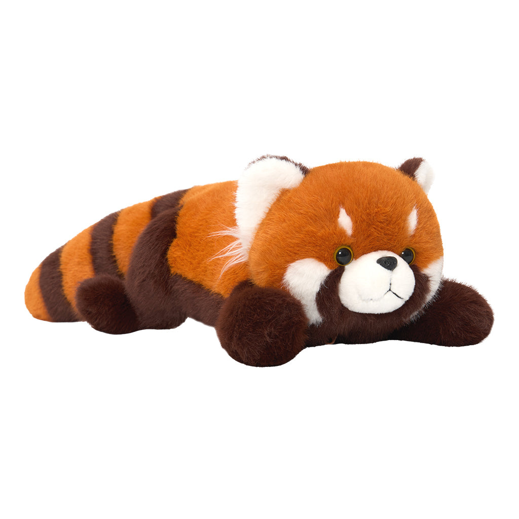 Famille Panda Roux en Peluche avec 4 Bébés