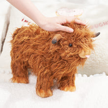 Charger l&#39;image dans la galerie, 40 cm - Peluche géante vache marron des Highlands pour enfants