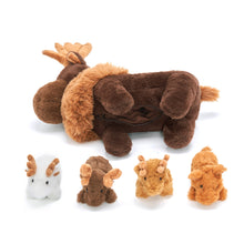 Charger l&#39;image dans la galerie, Peluches famille d&#39;orignaux – Cadeau idéal pour garçons et filles