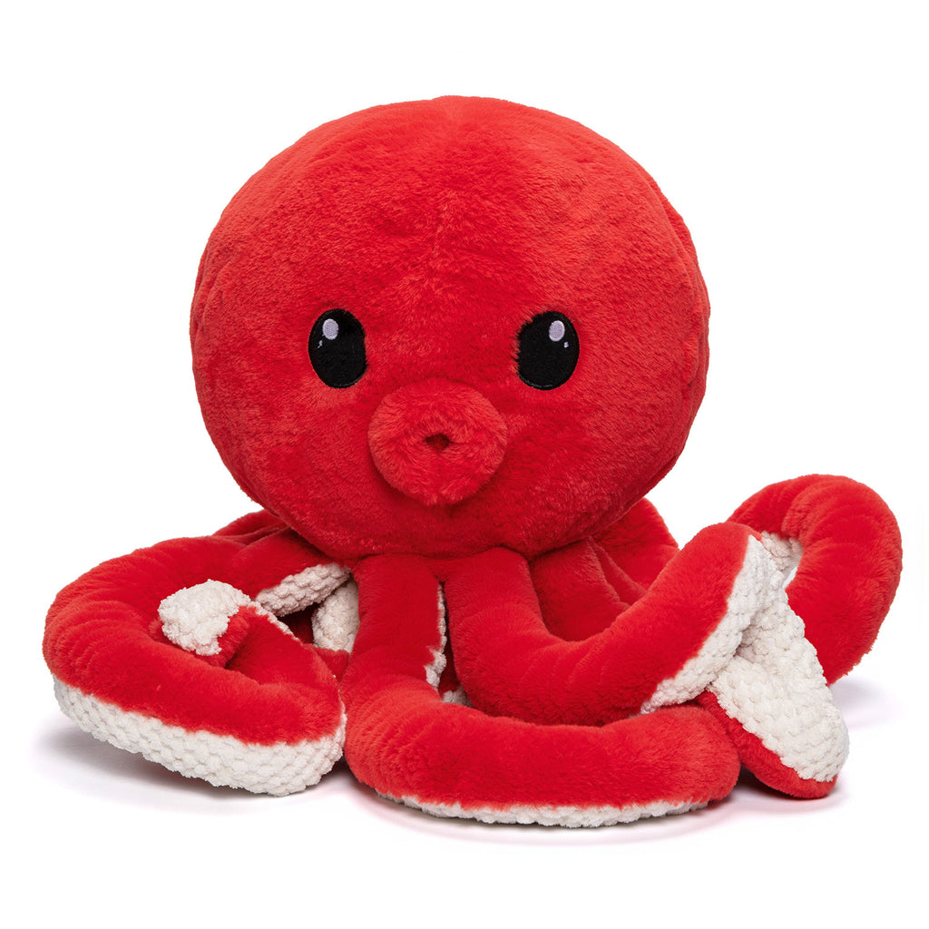 Peluche pieuvre avec 4 bébés pieuvres à l'intérieur