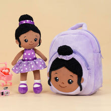 Charger l'image dans la galerie, OUOZZZ OUOZZZ Personalized Doll + Backpack Bundle Deep Purple Nevaeh / With Backpack