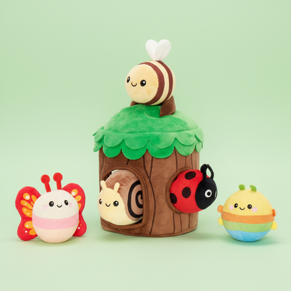 Ma première cabane dans les arbres | Jouet sensoriel doux pour bébés dès 6 mois