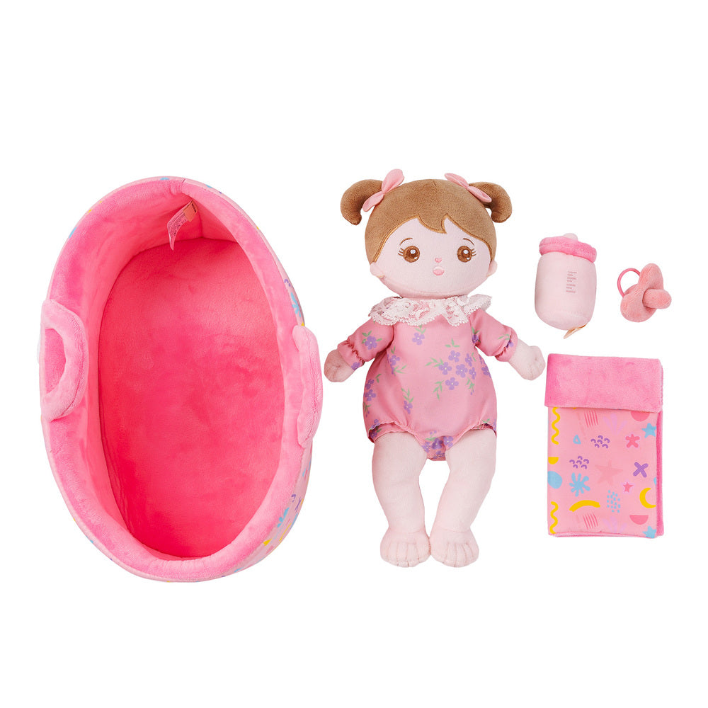 Mini Rose Personnalisée Poupée en Peluche avec Vêtement Remplaçable