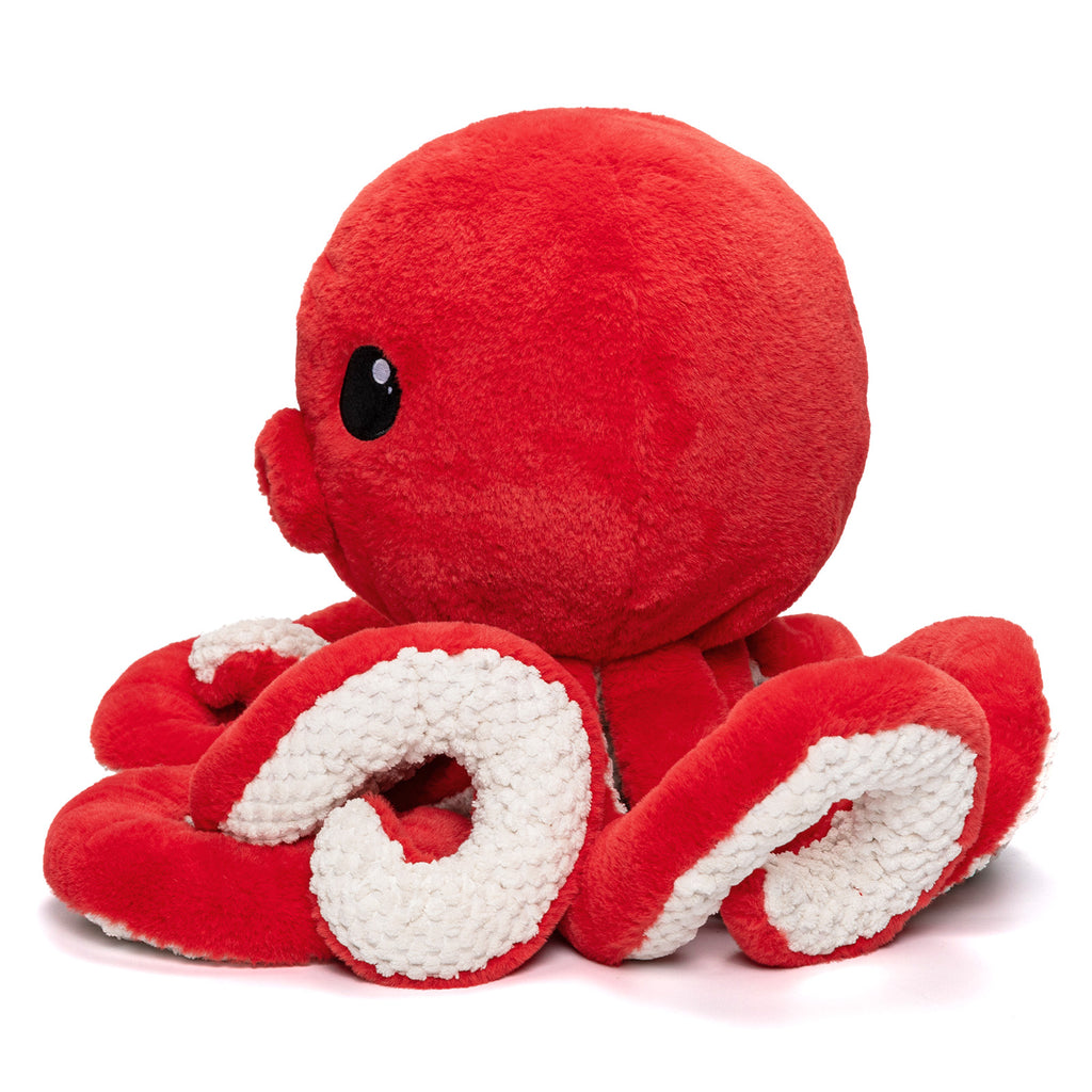 Peluche pieuvre avec 4 bébés pieuvres à l'intérieur