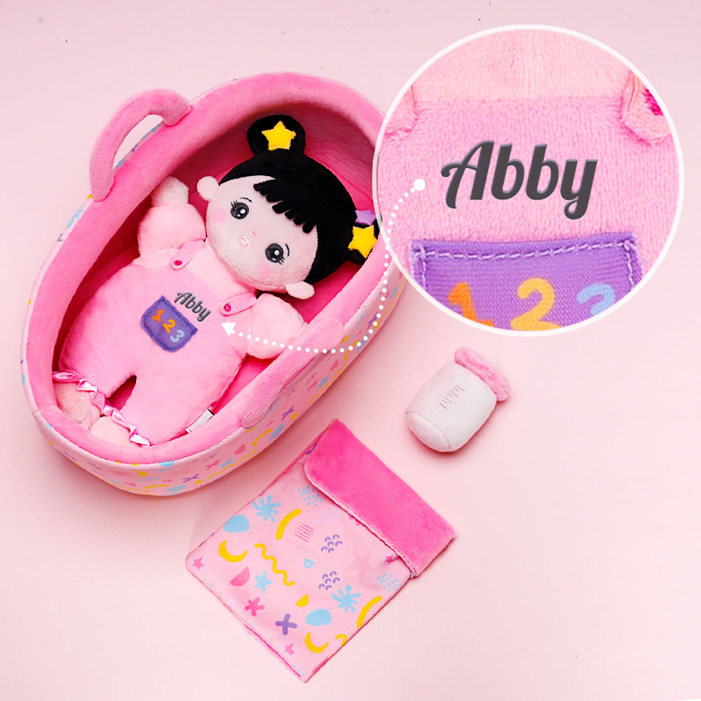 Poupée Bébé Personnalisée [Ensemble de Berceau en Option]
