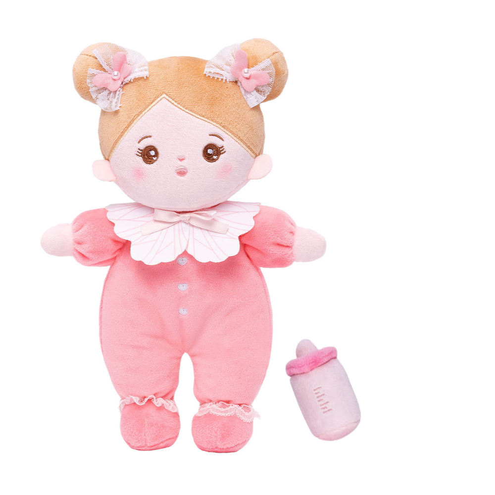 Mini Rose Personnalisée Poupée en Peluche avec Yeux Ouverts & Ensemble-cadeau