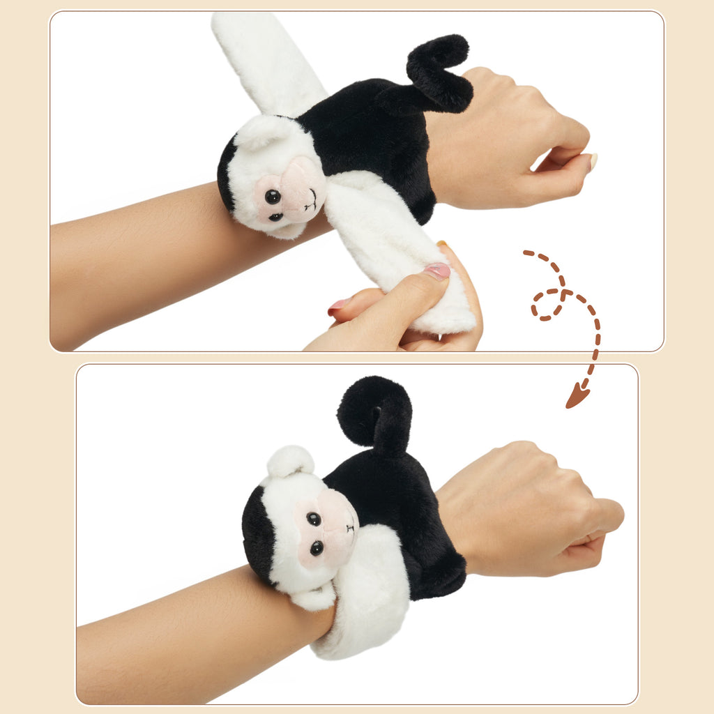 Peluche singe capucin avec 4 bébés