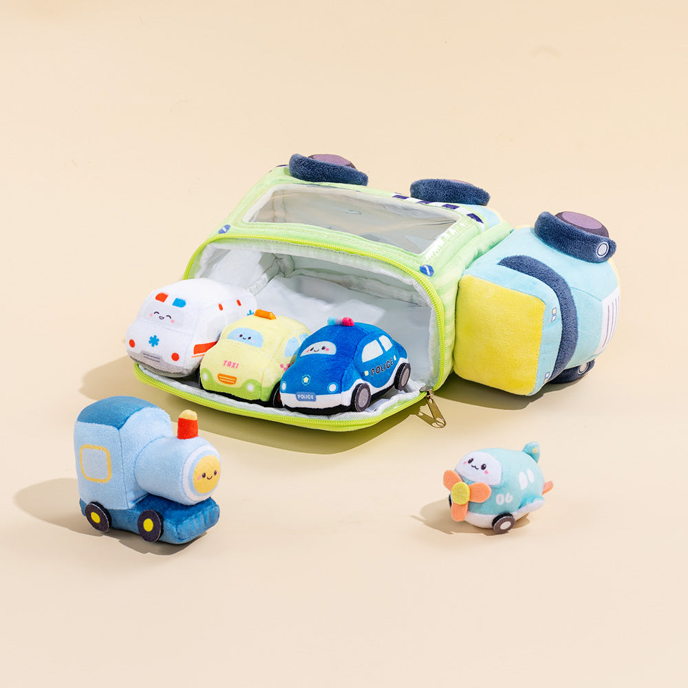 Personnalisée Premier Ensemble de Jouet Sonore en Peluche de Voiture pour Bébé