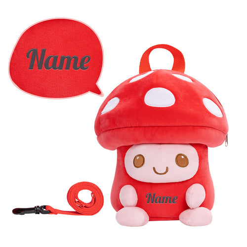 Personnalisée Sac à Dos en Peluche de Champignon