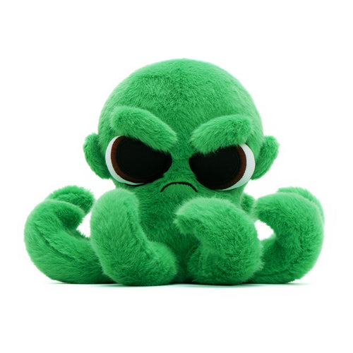 Mini peluche pieuvre verte