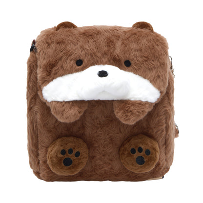 Sac souple Kawaii en forme de loutre de mer, sac à dos convertible en sac bandoulière